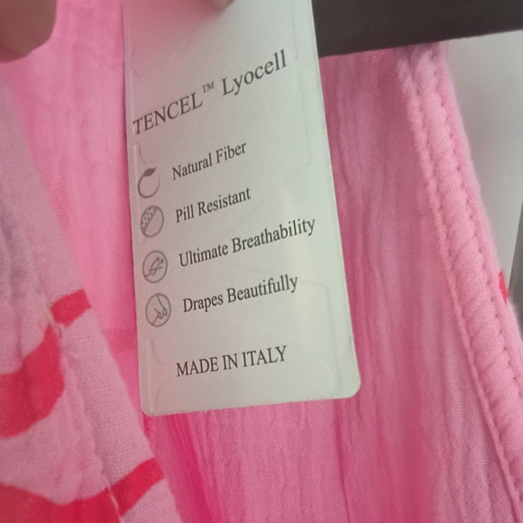 Lovely Pink & Red Cotton Dress*NEW - Picture 3 of 8